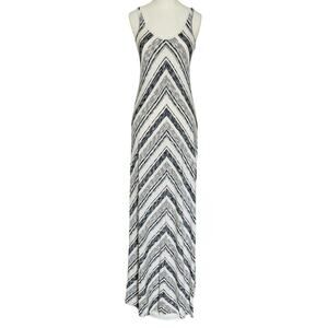 Bella Luxx Scooped Chevron Maxi Dress Size XS